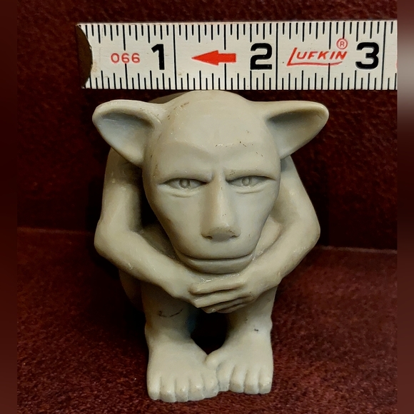 Vintage 1990 Small Clay Dedo Gargoyle Sculpture Signed by Artist Keith Findling - Picture 12 of 16